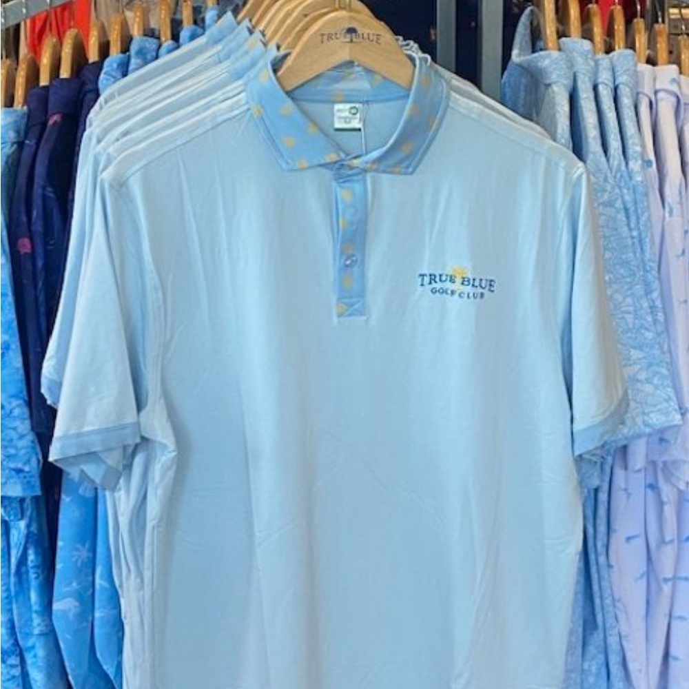 REP premium golf shirt for True Blue Golf Club in Pawleys Island, SC.